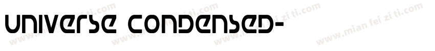 universe condensed字体转换